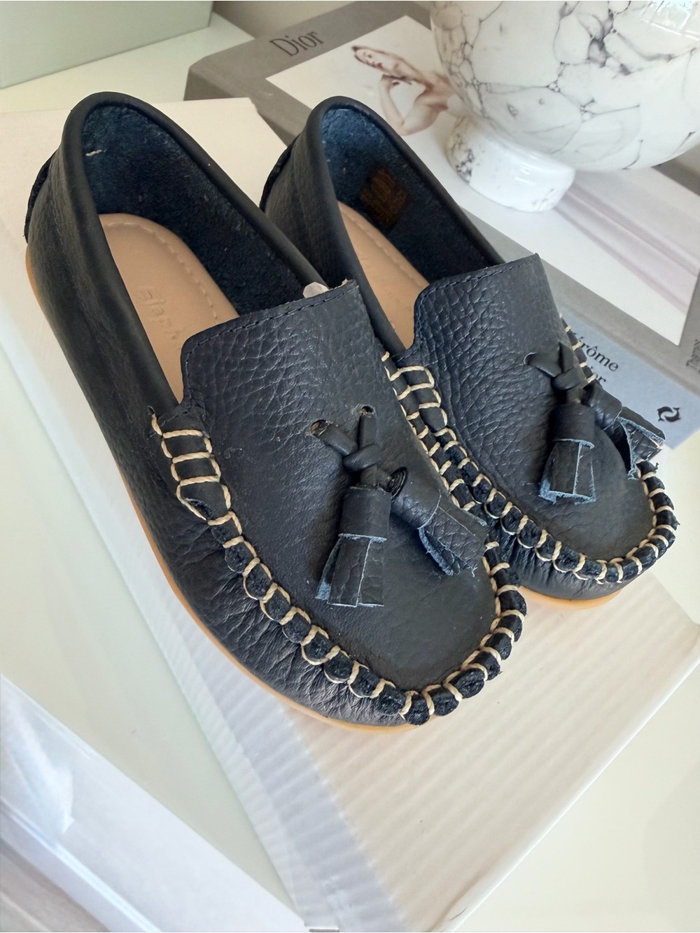 Kids leather loafers